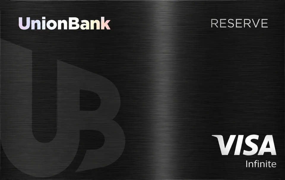 UnionBank Reserve Visa Infinite — UnionBank of the Philippines · 카드 이미지