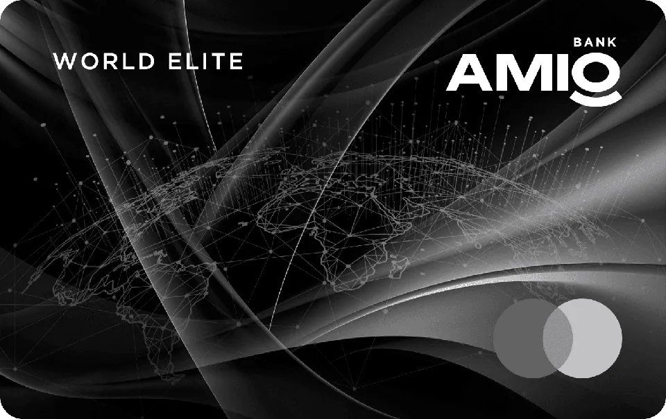AMIO Mastercard World Elite — AMIO Bank 卡面预览