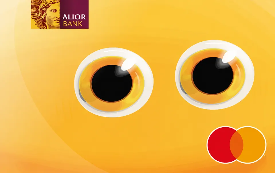 Alior Mastercard Debit Kids (Slime Eyes) — Alior Bank 卡面预览