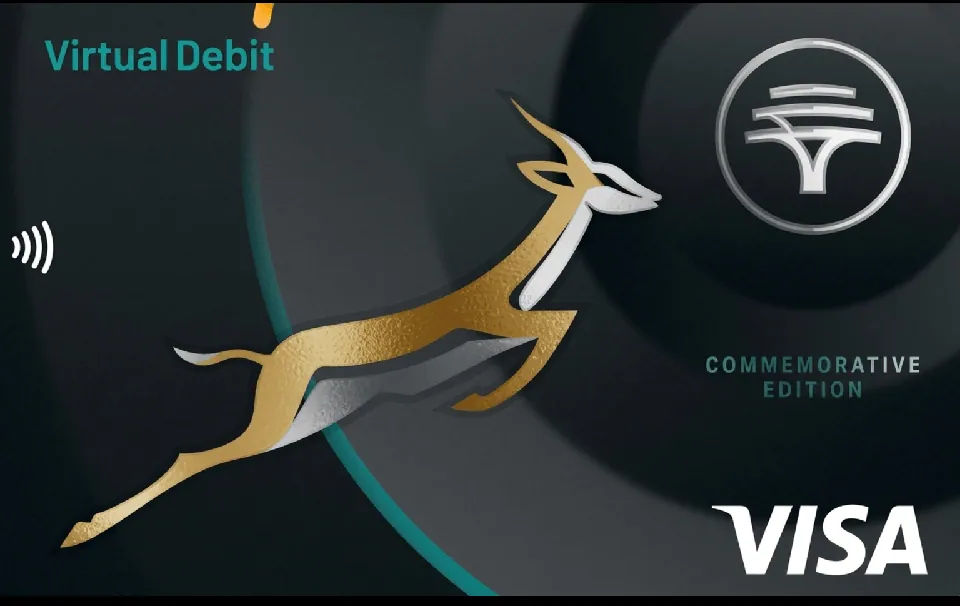 FNB Springboks Commemorative Virtual Visa Debit — First National Bank