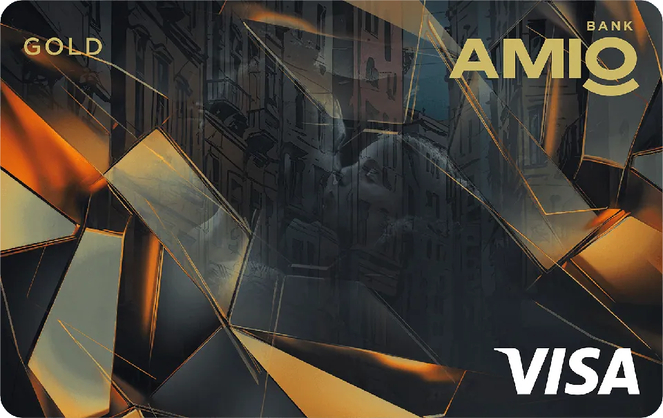 AMIO Visa Gold — AMIO Bank 卡面预览