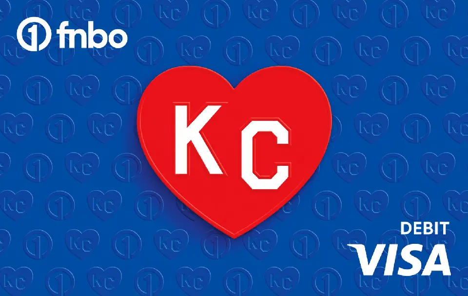 FNBO Visa Debit — Heart KC — First National Bank of Omaha