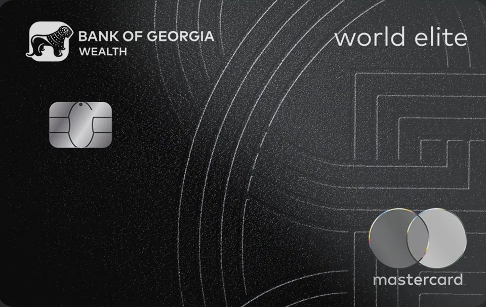 Bank of Georgia Wealth Mastercard World Elite — Bank of Georgia · Card artwork