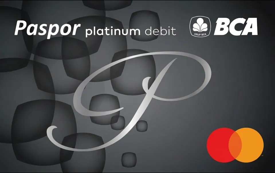 Paspor BCA Platinum Debit Mastercard — Bank Central Asia · 카드 이미지