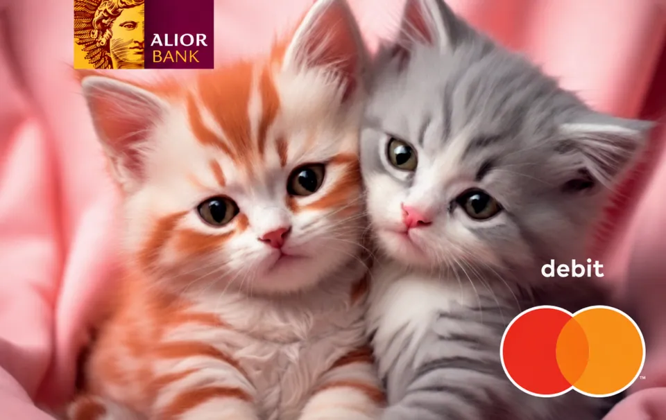 Alior Mastercard Debit Kids (Kittens) — Alior Bank 卡面预览