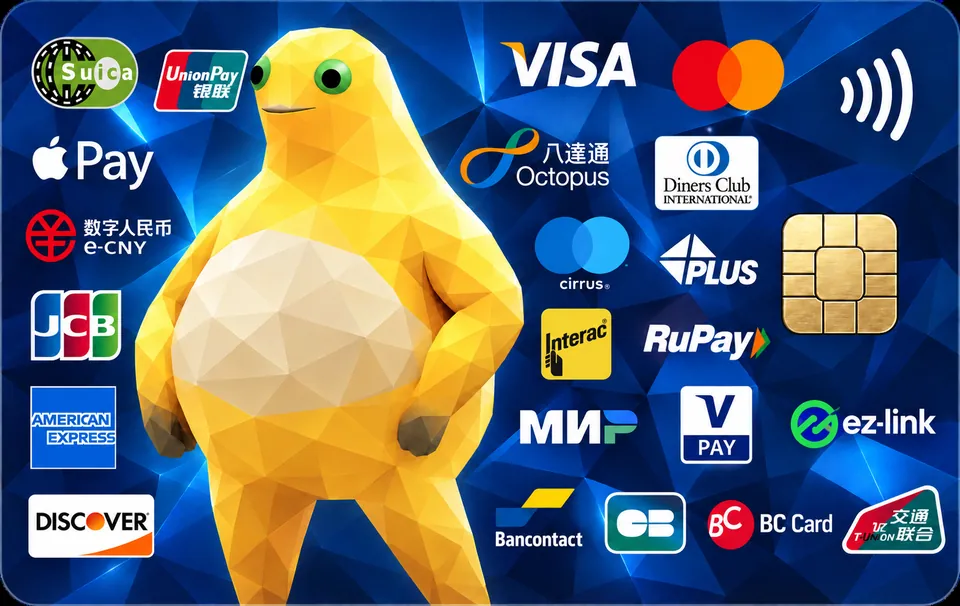 黄色几何小鸭·支付拼贴 — 사용자 제작