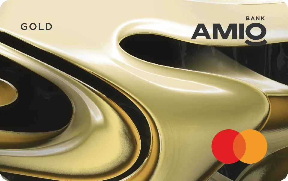 AMIO Mastercard Gold — AMIO Bank 卡面预览