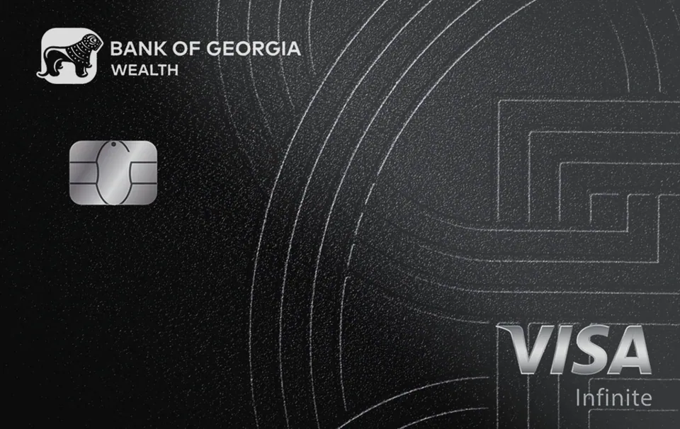 Bank of Georgia Wealth Visa Infinite — Bank of Georgia 卡面预览