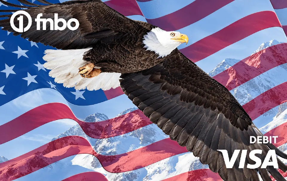 FNBO Visa Debit — Patriotic — First National Bank of Omaha
