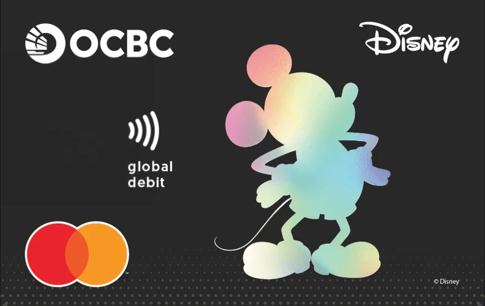 OCBC Disney Mickey Global Debit Mastercard — OCBC Indonesia · 카드 이미지